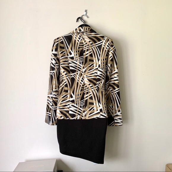 Kasper Open Front Bold Print Jacket Size 6 - Picture 6 of 6